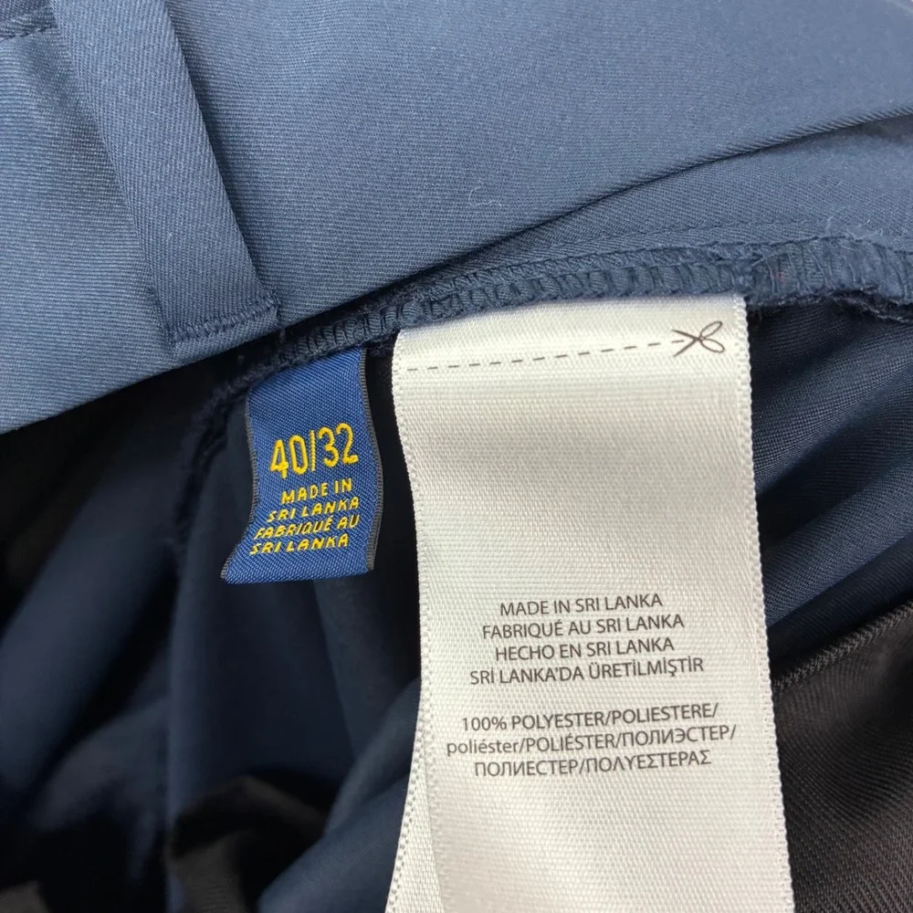 Polo Ralph Lauren Norwich Pant Size 40 Navy Straight Fit Performance Preppy Tech